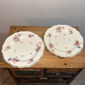 Spode Copeland Dresden Rose set of 2 Dinner Plates, 10 1/2"